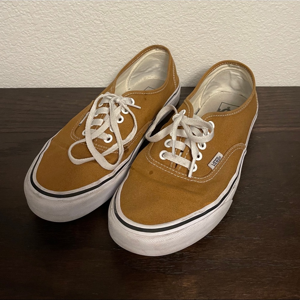 Yellow Vans Authentic Mens 9.5